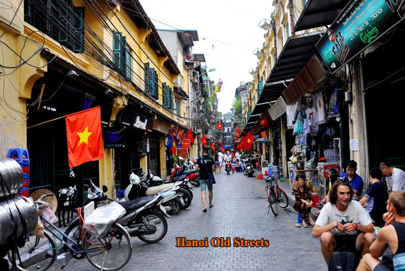 Hanoi old streets corner